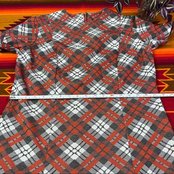 Vintage mod plaid dress - Picture 4 of 5